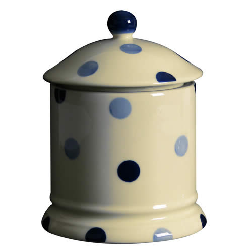 blue spot storage jar